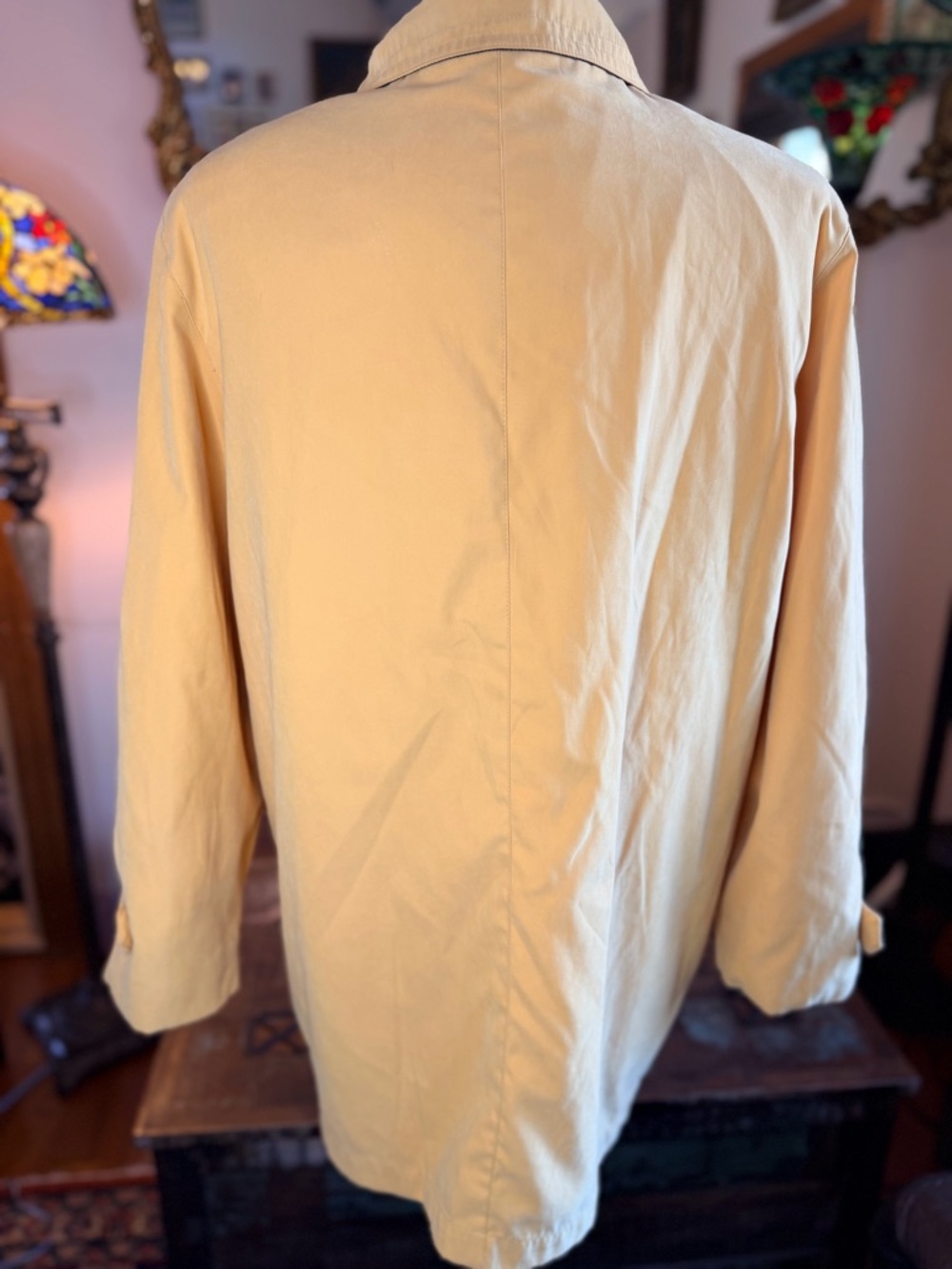 Lightweight Women's Mustard Trench Coat - Picture 8 of 15